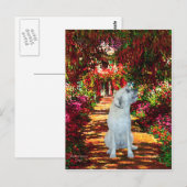 Carte Postale Irish Wolfhound 4 - Le Chemin (Devant / Derrière)