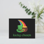 Carte Postale Irlandais Lucky Charm Rainbow (Debout devant)