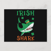 Carte Postale Irlandais Shark Shamrock St Patrick Day (Devant)