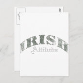 Carte Postale Irlandais - Trouble d'attitude (Devant / Derrière)