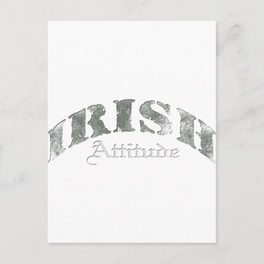 Carte Postale Irlandais - Trouble d'attitude (Devant)
