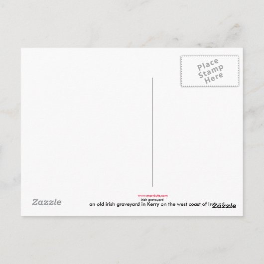 carte postale irlandaise (Dos)