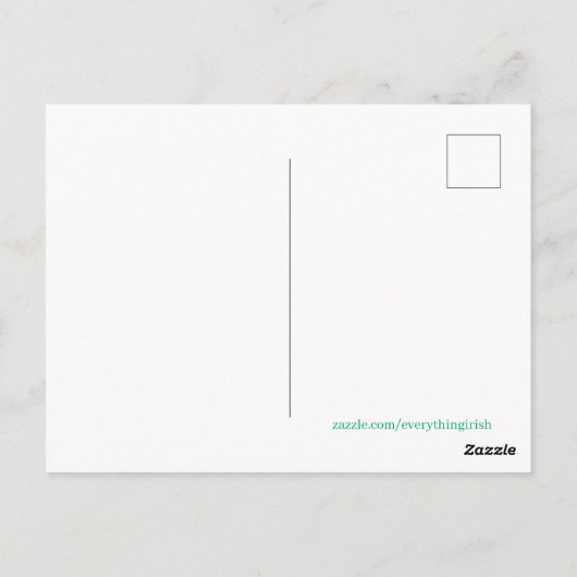 Carte postale irlandaise (Dos)