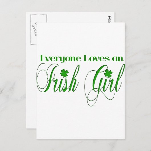 Carte Postale Irlandaise (Devant / Derrière)