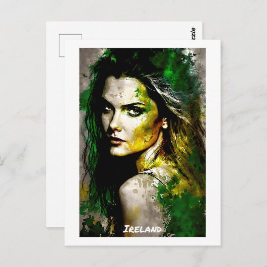 Carte postale irlandaise - Collection World of Wom (Devant / Derrière)