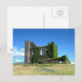 Carte postale irlandaise de château (Devant / Derrière)