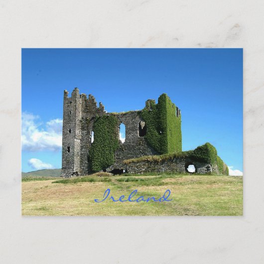 Carte postale irlandaise de château (Devant)