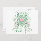 Carte Postale Irlandaise fille 2 (Devant / Derrière)