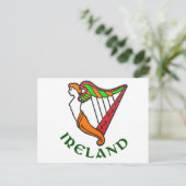 Carte postale irlandaise Harp (Debout devant)