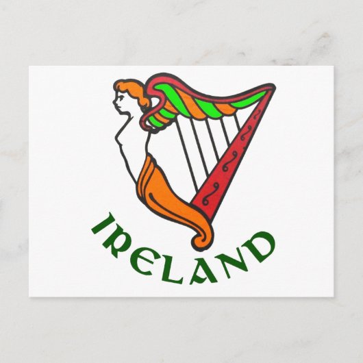 Carte postale irlandaise Harp (Devant)