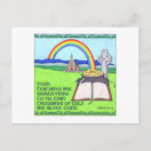Carte postale irlandaise Rainbow Inspiration (Devant)