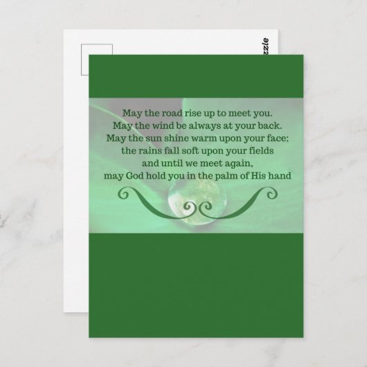 Carte postale irlandaise - Verticale (Devant / Derrière)