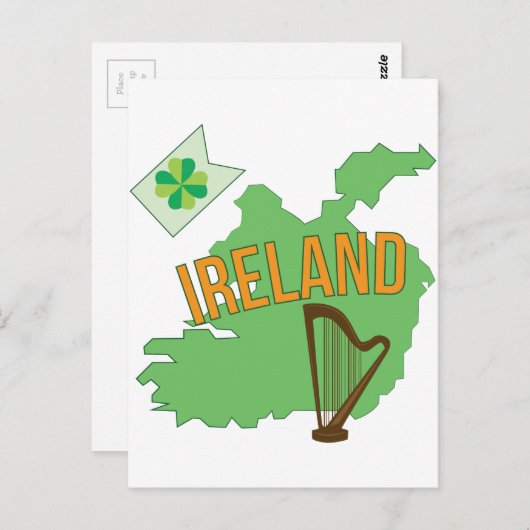 Carte Postale Irlande (Devant / Derrière)