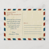 Carte Postale Irlande Airmail | Remerciements pour mariage (Dos)