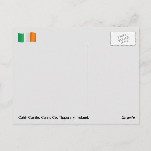 Carte Postale Irlande Cahir Castle, Cahir, Co. Tipperary (Dos)