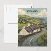 Carte Postale Irlande Cottage (Devant / Derrière)