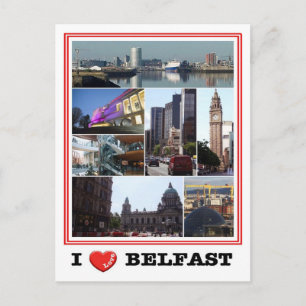 Carte Postale Irlande du Nord - Belfast - I Love -