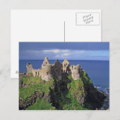 Carte Postale Irlande du Nord, County Antrim, Dunluce (Devant / Derrière)