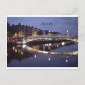 Carte Postale Irlande Dublin Bridge nuit (St.K) (Devant)