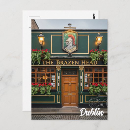 Carte Postale Irlande Dublin Pub (Devant / Derrière)