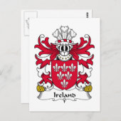 Carte Postale Irlande Family Crest (Devant / Derrière)