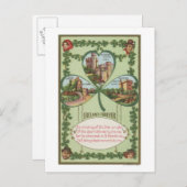 Carte Postale Irlande Forever - Châteaux de liège et de Killarne (Devant / Derrière)