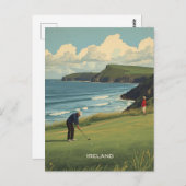 Carte Postale Irlande Golf (Devant / Derrière)