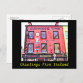 Carte postale Irlande Happy Hour (Devant / Derrière)