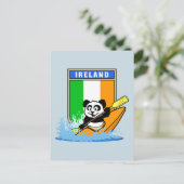 Carte Postale Irlande Kayaking Panda (Debout devant)