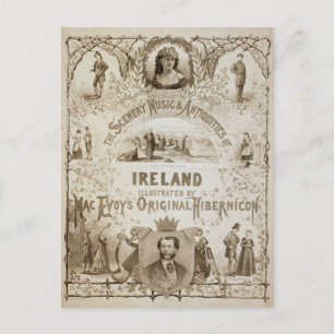 Carte Postale Irlande, par 'Mac Evoy's Original Hibernicon'