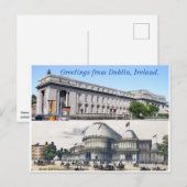 Carte Postale Irlande Salutations - National Concert Hall Dublin (Devant / Derrière)