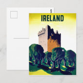 Carte Postale Irlande, terre romantique, château de Blarey, vint (Devant / Derrière)