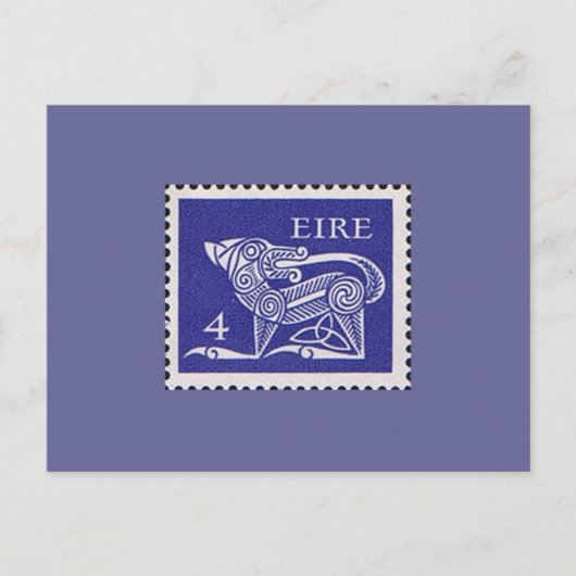 Carte Postale Irlande Timbre postal décimal 1971 (Devant)