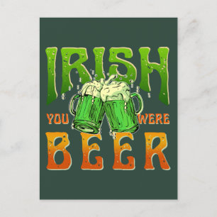 CARTE POSTALE IRLANDE VOUS ÉTIEZ BIÈRE DRINKING IRLANDE