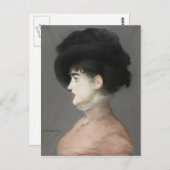 Carte Postale Irma Brunner par Edouard Manet (Devant / Derrière)