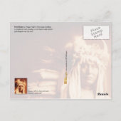 Carte Postale Iron Breast, un Indien d'Amérique du Piegan (Dos)