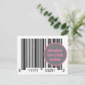 Carte Postale Ironème "Ironème ton code-barre" (Debout devant)