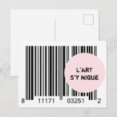 Carte Postale Ironème "L'art'y nique" (Devant / Derrière)