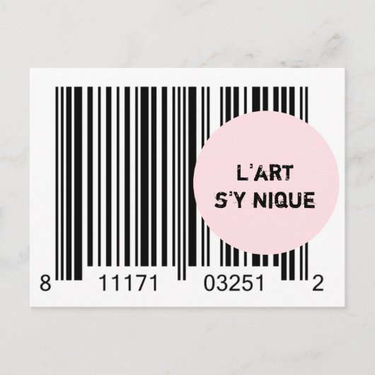 Carte Postale Ironème "L'art'y nique" (Devant)