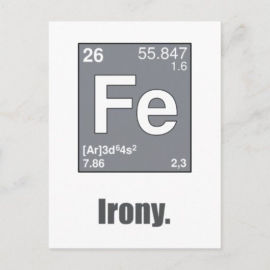 Carte Postale Ironie (Devant)