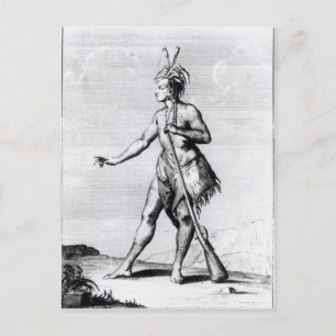Carte Postale Iroquois Man, habitant du Canada