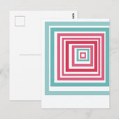 Carte Postale Irregular Squares  (Devant / Derrière)