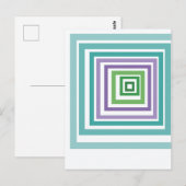 Carte Postale Irregular Squares  (Devant / Derrière)