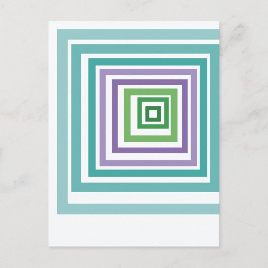 Carte Postale Irregular Squares  (Devant)