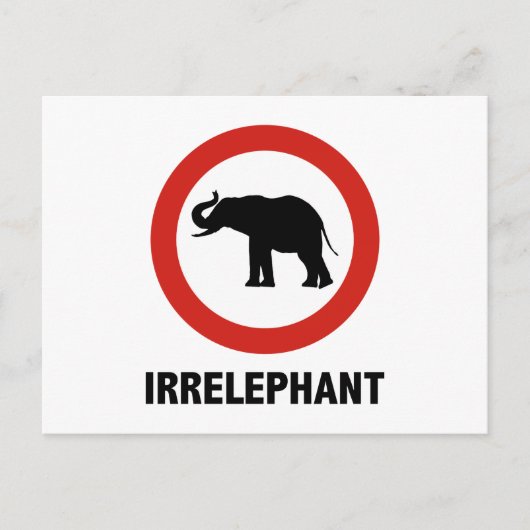Carte Postale Irrelephant (Devant)