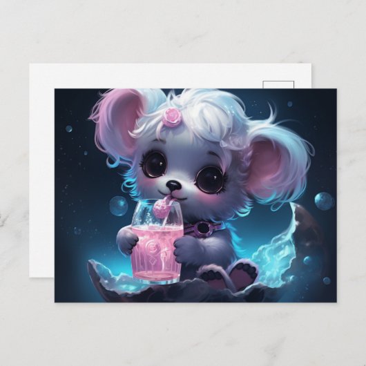 Carte postale Irresistibly Cute Paws (Devant / Derrière)