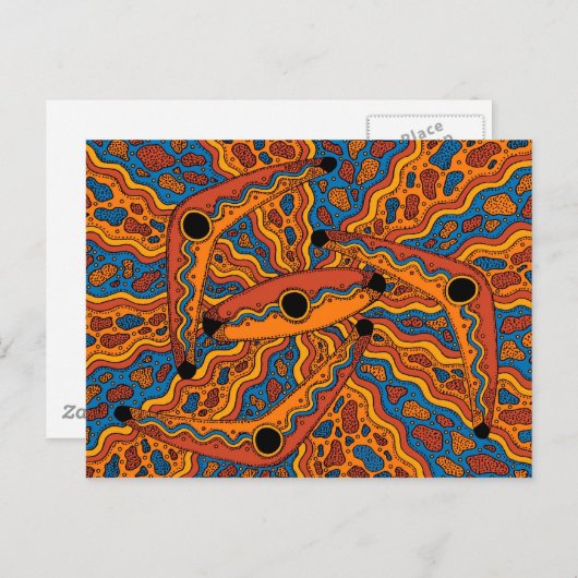 Carte Postale IrrgilMarrga - Saison d'été Boomerang/Shield (Devant / Derrière)