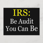 Carte Postale IRS : Soyez Audit Vous Pouvez Être (Devant)