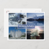 Carte Postale IS Island - Islande - (Devant / Derrière)