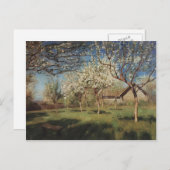 Carte Postale Isaac Levitan - Pommiers en fleurs (Devant / Derrière)
